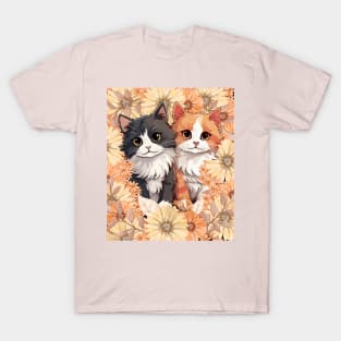 Cat With Flowers T-Shirt